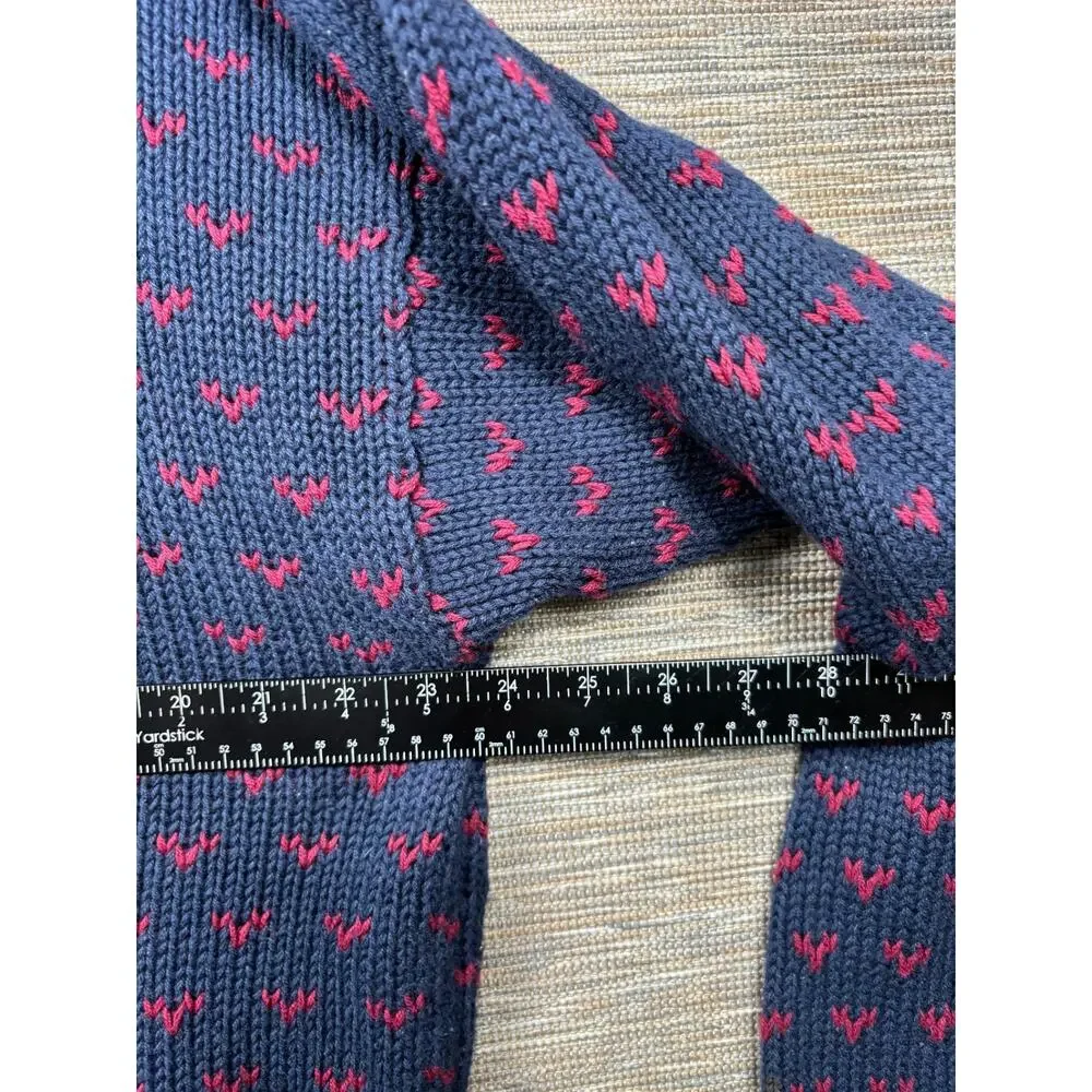 Vintage Eddie Bauer Ribbed Knit Sweater Mens Size XL Tall Blue Classic 90s - Picture 8 of 8